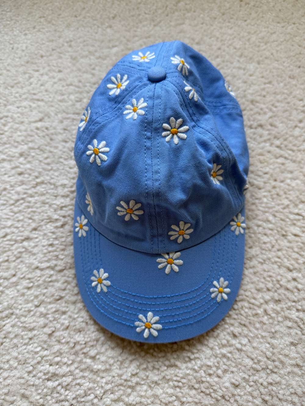 Life Is Good Light Blue Daisy Embroidered Cap